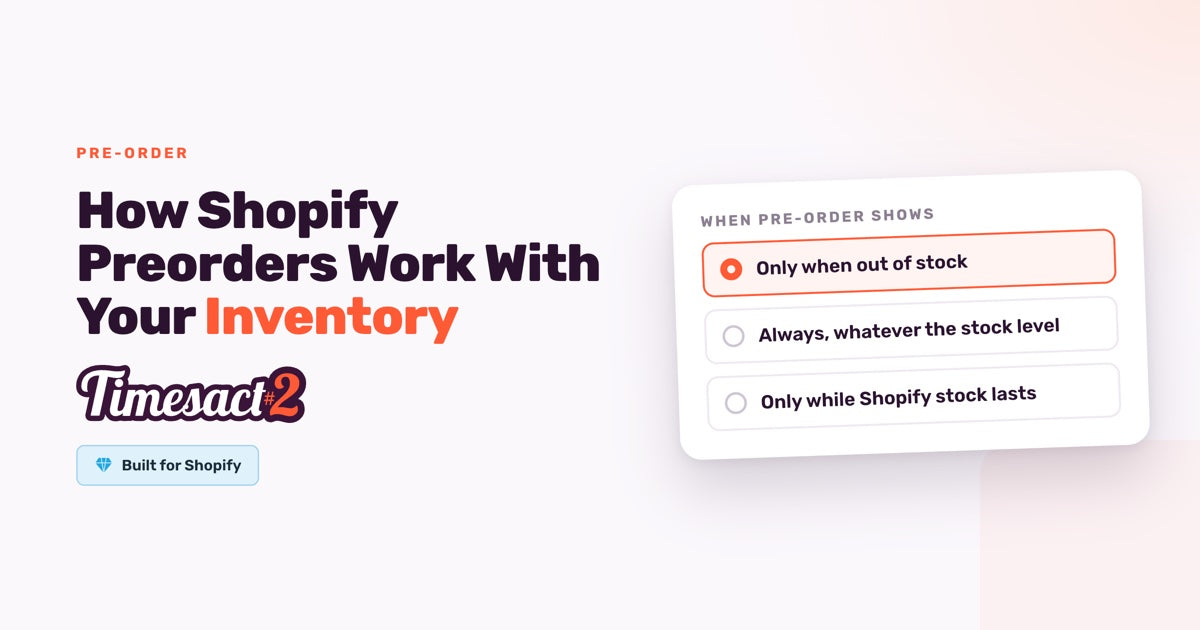 How Shopify Preorders Work With Your Inventory
