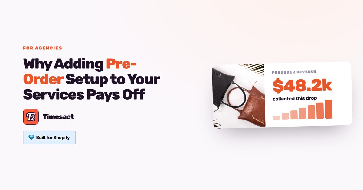 Why Adding Pre-Order Setup to Your Services Pays Off