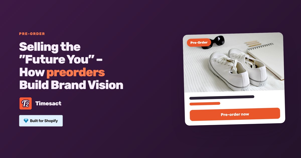 Selling the ”Future You” – How preorders Build Brand Vision