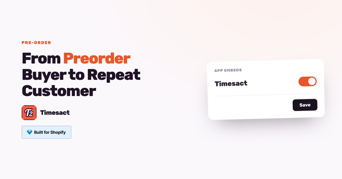 From Preorder Buyer to Repeat Customer