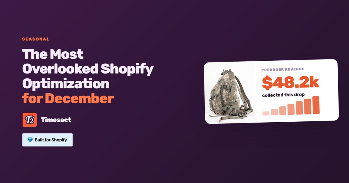 The Most Overlooked Shopify Optimization for December