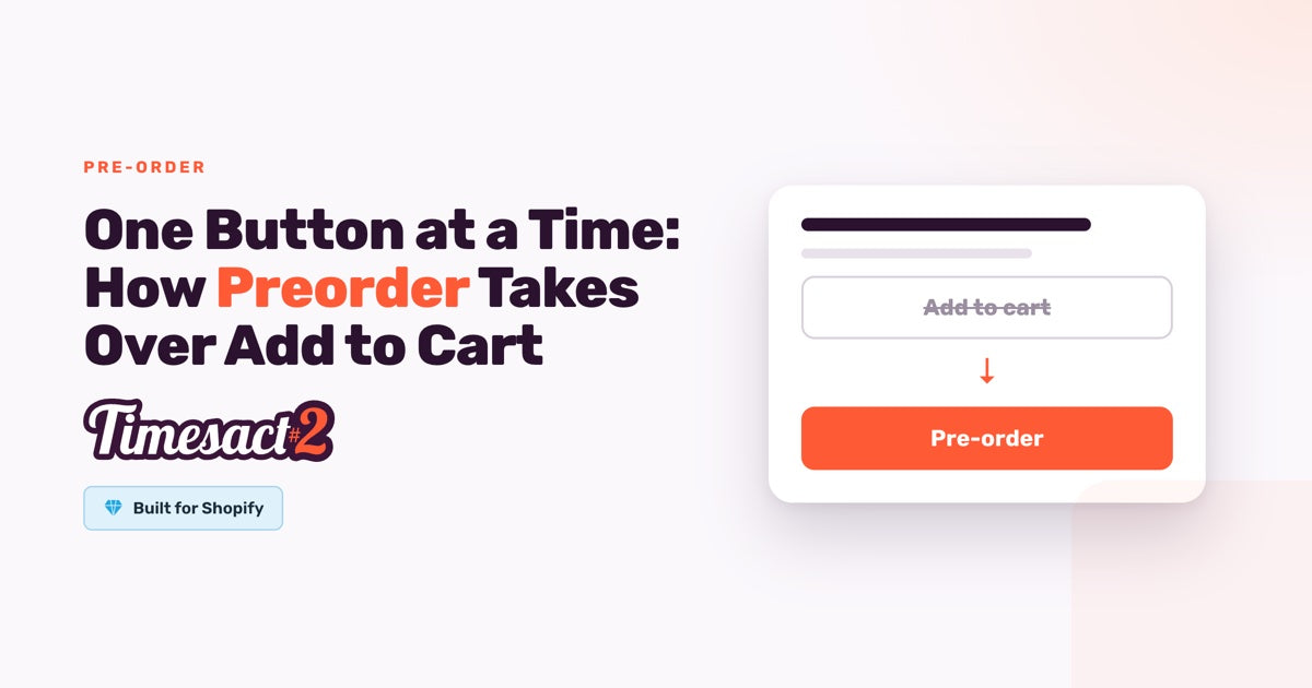 One Button at a Time: How Preorder Takes Over Add to Cart